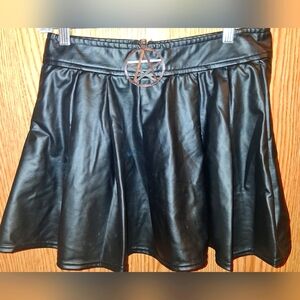 Body Rage by Spencer’s Black Mini Skirt . Faux Leather. Size Medium